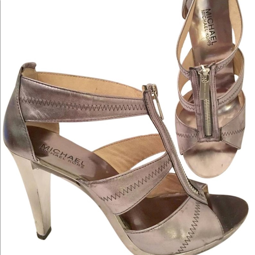 Michael Kira Metallic heel